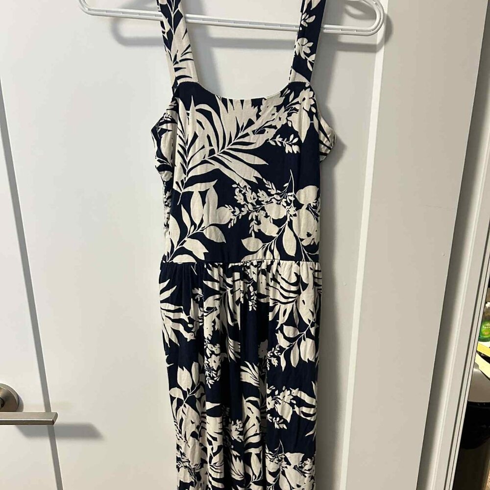 J.O & Co Soft Blue Tropical Jumpsuit